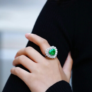 Royalpick emerald ring 2.54 carat necklace pendant dual-purpose diamond 18k gold collection gift for wife