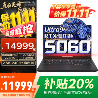 联想拯救者Y9000P 2025补贴20%游戏笔记本电脑满血RTX4060/5060独显 商务办公设计建模渲染全能本 RTX5060独显U9-275HX Y9000P 升级|64G 2T固态【官方正品