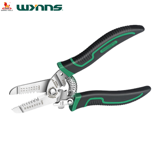Power lion wire stripping pliers home electrician's pliers with blade 7-speed multi-function wire pulling, cutting and crimping pliers ws0246