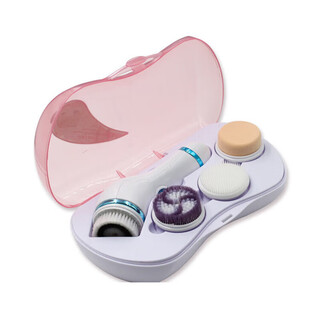 尔艾尔8286A四合一洁面仪洗脸仪毛孔清洁器多动能洗脸刷洁面刷京 蓝色