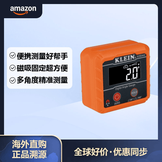 Klein tools digital electronic level angle measuring instrument 0-90 degrees 0-180 degrees magnetic base v-groove portable level