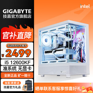 Gigabyte snow owl real snow view room 14600kf/14700kf/14900kf no graphics card barebone assembly computer ai drawing rendering design pure white sea view room desktop assembly machine configuration 1 i5 12600kf丨barebone system no graphics card