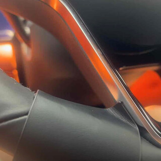 Wenjie m8m9 steering wheel auxiliary ring/wenjie m9 steering wheel auxiliary cover/ultra-thin anti-slip black upgraded wenjie m8 special