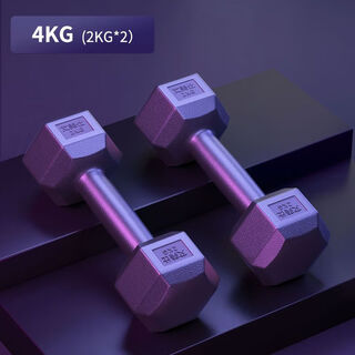 Naoiskey dumbbells, a pair of home fitness slimming arms for men and women, high-grade black without label // free 170g video, 2kg, total weight 8jin jin is equal to 0.5kg, one pair (*2 pieces)