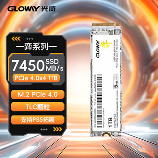 光威（Gloway）1TB SSD固态硬盘 M.2接口(NVMe协议) PCIe 4.0x4  7450MB/s 长江存储TLC颗粒 弈系列 