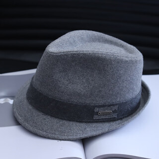 Lee dprre hat men's autumn and winter british jazz hat young and middle-aged men's retro hat casual gentleman outdoor hat trend light gray regular m (56-58cm) adjustable