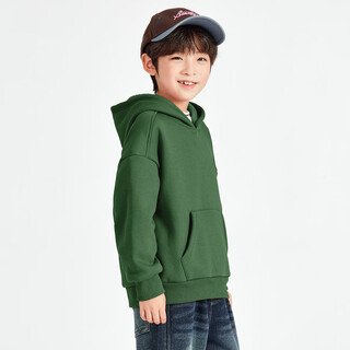 Duojia boys' sweaters winter plush warm children's casual sports tops medium and large children's clothes simple fashion hoodies