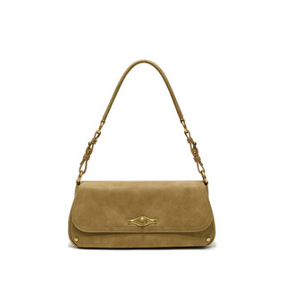 Ximuting rush that year new autumn and winter suede armpit bag women's baguette bag fashionable shoulder bag warm camel brown
