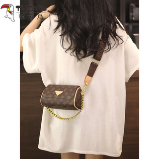 啄木鸟（TUCANO）高端品牌真皮包包女包单肩包女士斜挎包情人节送女友老婆生日礼物 【精美礼盒包装】棕色