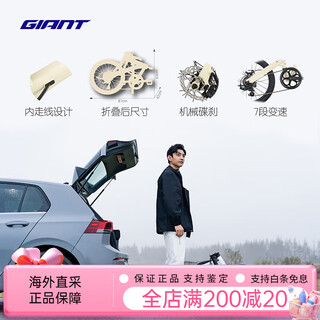 Giant ithink expressway disc ltd 2 portable 7-speed 20-inch leisure folding automatic