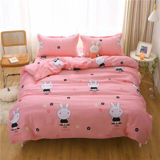 Fantasy quilt cover single piece 150200230 single student dormitory children's quilt cover men's single quilt non-cotton pure cotton naughty rabbit 60x110cm baby quilt cover