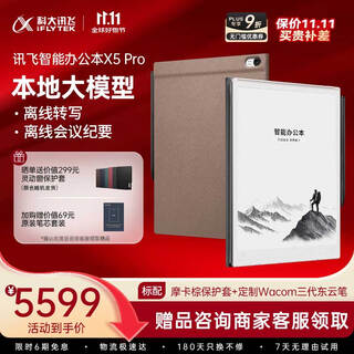 Iflytek's blockbuster new product smart office laptop x5 pro-mocha brown 10.65-inch ink screen e-paper book e-book reader handwritten notebook e-paper book