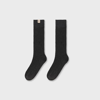 Icicle 2025 new autumn new easy-care fine wool socks for women, dark gray