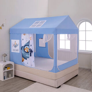 Yusenyi mosquito net household anti-fall full bottom removable and washable princess style tent stand mongolian yurt flying home-back bottom summer single curtain separation bed is good 1 point 2 width 1 point 9 long