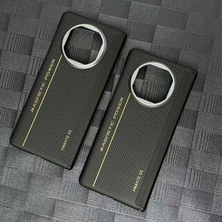 Huawei (huawei) original quality mig style center column huawei x5 mobile phone case folding screen center column protective case magnetic aramid huawei mate x5/x5 collector's edition fine lines 600d crater + metal frame + magnetic suction single back cover with center column