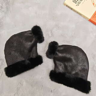 Ouoety children's balance bike handlebar covers scooter gloves winter velvet thickened warm cycling gloves premium black (not available for strollers with brakes) balance bike scooter model (not available for strollers with brakes)