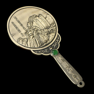 National trendy retro bronze mirror, a creative and thoughtful gift for your wife, daughter-in-law, birthday and girlfriend, antique bronze box