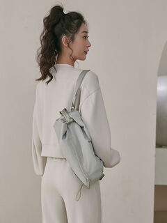 Motherlulu backpack women's fasttrack20 fitness yoga crossbody bag pilates waterproof shoulder bag light gray spot and fast shipping