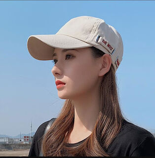 Summer hat, peaked cap for women, ins trendy korean version, versatile sunshade, fashionable sun protection, internet celebrity baseball cap, sun hat for men, themost beige, default size