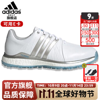 Adidas golf shoes tour360xt-sl women's golf shoes sports outdoor leisure spikeless shoes eg6483 white/silver/blue 35 (uk4.0)