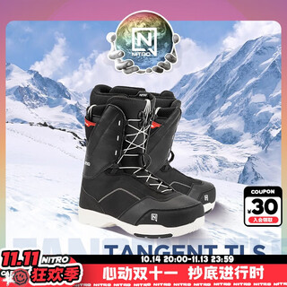 NITRO雪鞋TANGENT滑雪鞋单板入门全地域全能男款滑雪装备雪鞋男款 黑色 42 （内长275mm）