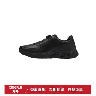 Descente training series fashionable, comfortable, versatile and wear-resistant low-cut training shoes for men, black, black 40.5