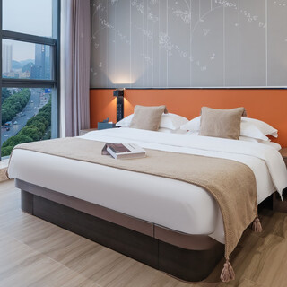 Youran sleep king room (panoramic floor-to-ceiling windows + zero-pressure mattress) orange