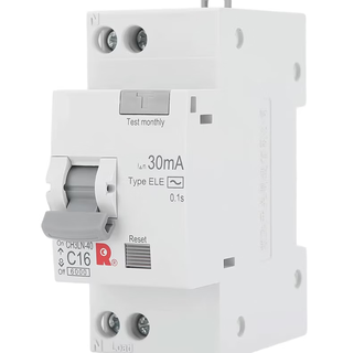 Changshu switch manufacturing co., ltd. (formerly changshu switch factory) changshu switch factory ch3ln-40 leakage circuit breaker dpn double in and double out 10a16a20a25a32a40a 1p+n/c type 6a