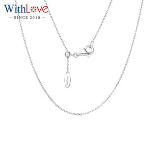 Withlove japanese craftsmanship 18k rose gold adjustable o-shaped chain cross chain plain gold chain versatile basic fashion clavicle chain thick style pt950 platinum/3.40g