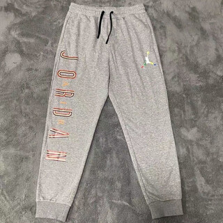 Nike (nike) sports pants, aj flying sweatpants, loose men's and women's casual velvet basketball trousers, gray high-quality fabrics, collection first, 5xl