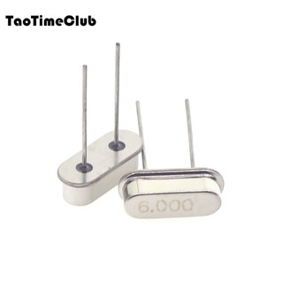 Taotimeclub quartz crystal oscillator plug-in two-pin hc-49s passive clock crystal 3.579545mhz-40mhz 6mhz plug-in two-pin (5 pieces)