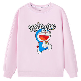 Skechers autumn new children's round neck versatile comfortable breathable pullover sweatshirt l325k064 l325k064-02a3 pink 120cm one size