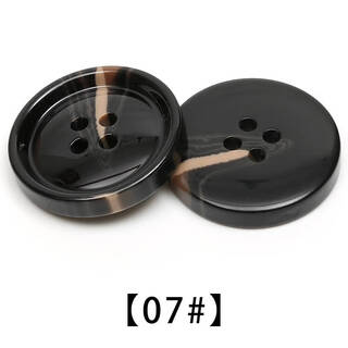 Fantasy buttons, windbreaker buttons, women's resin black buttons, high-end men's suits, coat buttons and accessories #7 1.5cm+2cm (10 pieces each) free needle and thread