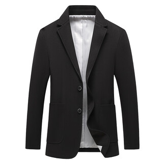 Boss повседневный пиджак, мужской весенне-осенний высококачественный брендовый матовый мужской костюм, цельный топ, однотонный костюм без глажки, черный 3xl 190