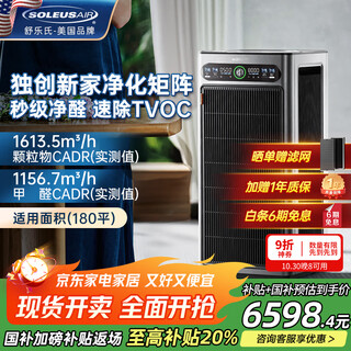 Soleusair national subsidy schuler's orca air purifier pet removal allergy odor formaldehyde bacteria influenza virus cat hair purification and disinfection machine g20