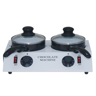 Commercial ceramic non-stick butter chocolate melting pot small aluminum pot melting machine furnace baking tool mold white double pot