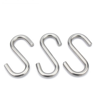 Jinchao s hook 304 stainless steel s-shaped hook s-shaped hook s hook industrial hook convenient hook load-bearing m6 (20 pcs)