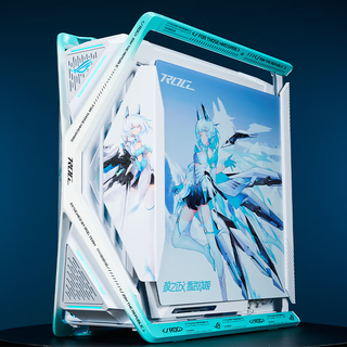 Asus rog gr701 genesis white chassis fubuki eva series customized uv printing color change full tower theme custom chassis suede leather customized argb full set of light panels private customization + white genesis + full set of uv light panels + uv printing + spray painting