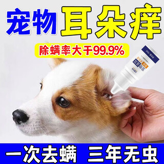 Malassezia ear medicine pet ear cleaning, removing mites, otitis media, earwax, itching, antibacterial cleaning, special ear drops 1 bottle 50ml, special for malassezia