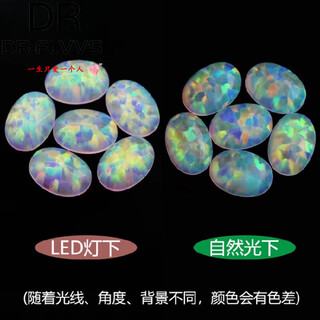 Everlasting leaf opal stone egg shape flat bottom plain artificial gemstone opal oval ring face 10*12mm
