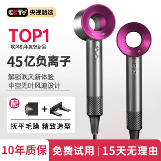 Dyson (dyson) series of the same leafless high-speed hair dryer for home silent negative ion high-power hair care hair dryer barber shop hair dryer top-single nozzle classic rose red 4.5 billion hydrating negative ion hair care