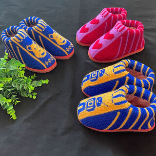 Hongsilinyi 2025 purely handmade children's wool cotton slippers cotton shoes cotton boots finished men's and women's velvet warm shoes 1 girls' heeled cotton shoes 32 33