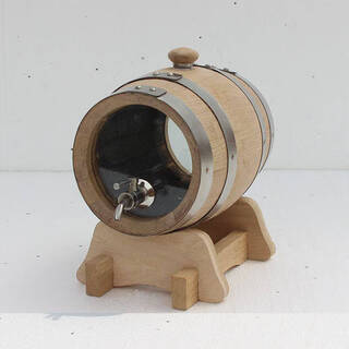 Fantasy visual oak barrel red wine wine whiskey brandy oak barrel baking aging unlimited barrel 3000ml visible steel plug steel faucet