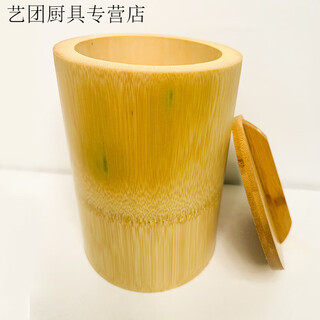 Zixian bamboo tube steamed rice bucket hand-steamed rice bamboo tube steamed rice artifact bamboo tube rice bamboo steamer bamboo bucket household rice bucket five-year-old bamboo + bamboo cover + steaming cloth for 2-3 people selected six-year-old mountain bamboo