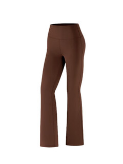 Yottoy supermodel boot-cut pants, yoga pants, flared high-waisted hip-lifting fitness pants, sports pilates pants, powdered coffee s