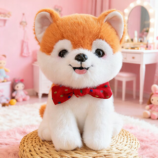 Weltston plush toy pomeranian puppy doll ornament pillow doll children's birthday gift female shiba inu doll