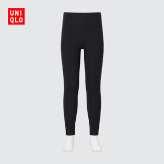Uniqlo children's clothing boys and girls heattech cotton blended leggings thermal underwear 478637 479307 478637/09 black 160