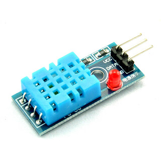 Taotimeclub single bus digital temperature and humidity sensor dht11 module electronic building block with dupont line no color no specifications