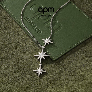 Apm monaco yang zi's same style six-pointed star necklace women's design clavicle chain gift girlfriend sweater chain