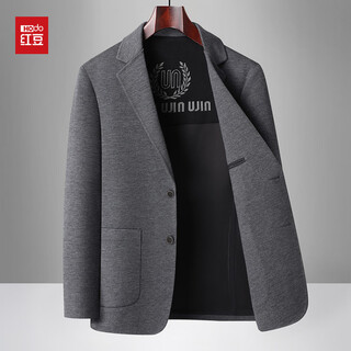 Hongdou 2025 new men's suit jacket spring and autumn business wool single suit middle-aged dad autumn and winter suit jacket gray m 170